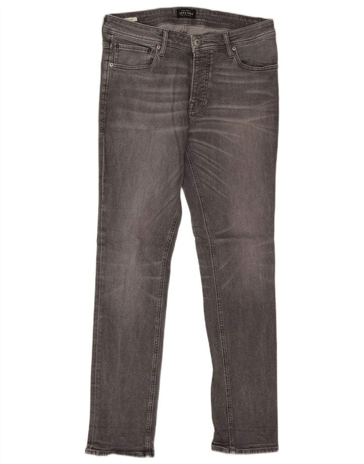 Jack & Jones Dame Tim Slim Jeans W33 L32 Grå Bomuld