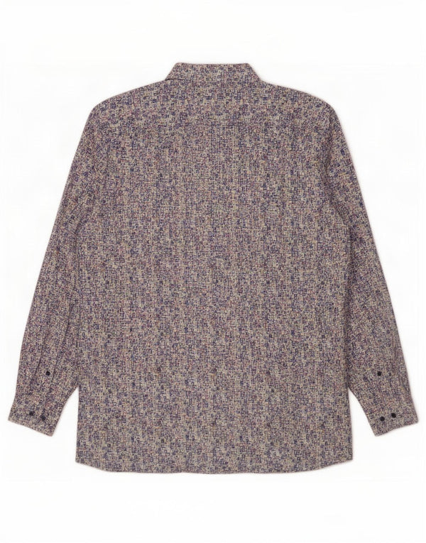 Olymp Level 5 Herre Body Fit skjorte Størrelse 18 46 2XL Flerfarvet Geometrisk