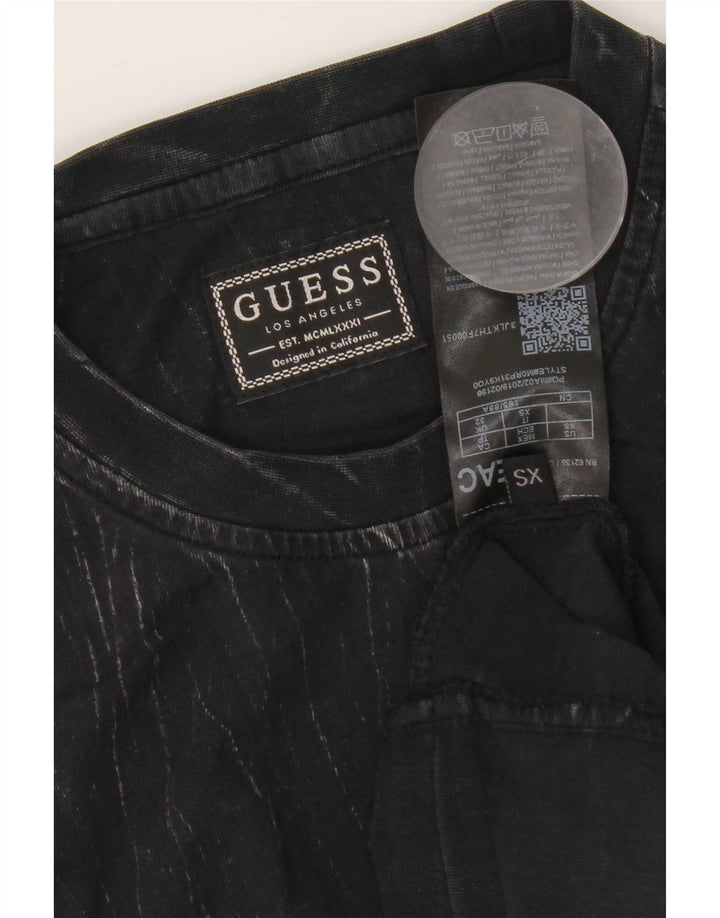 Guess Herre Top Langærmet XS Sort Bomuld