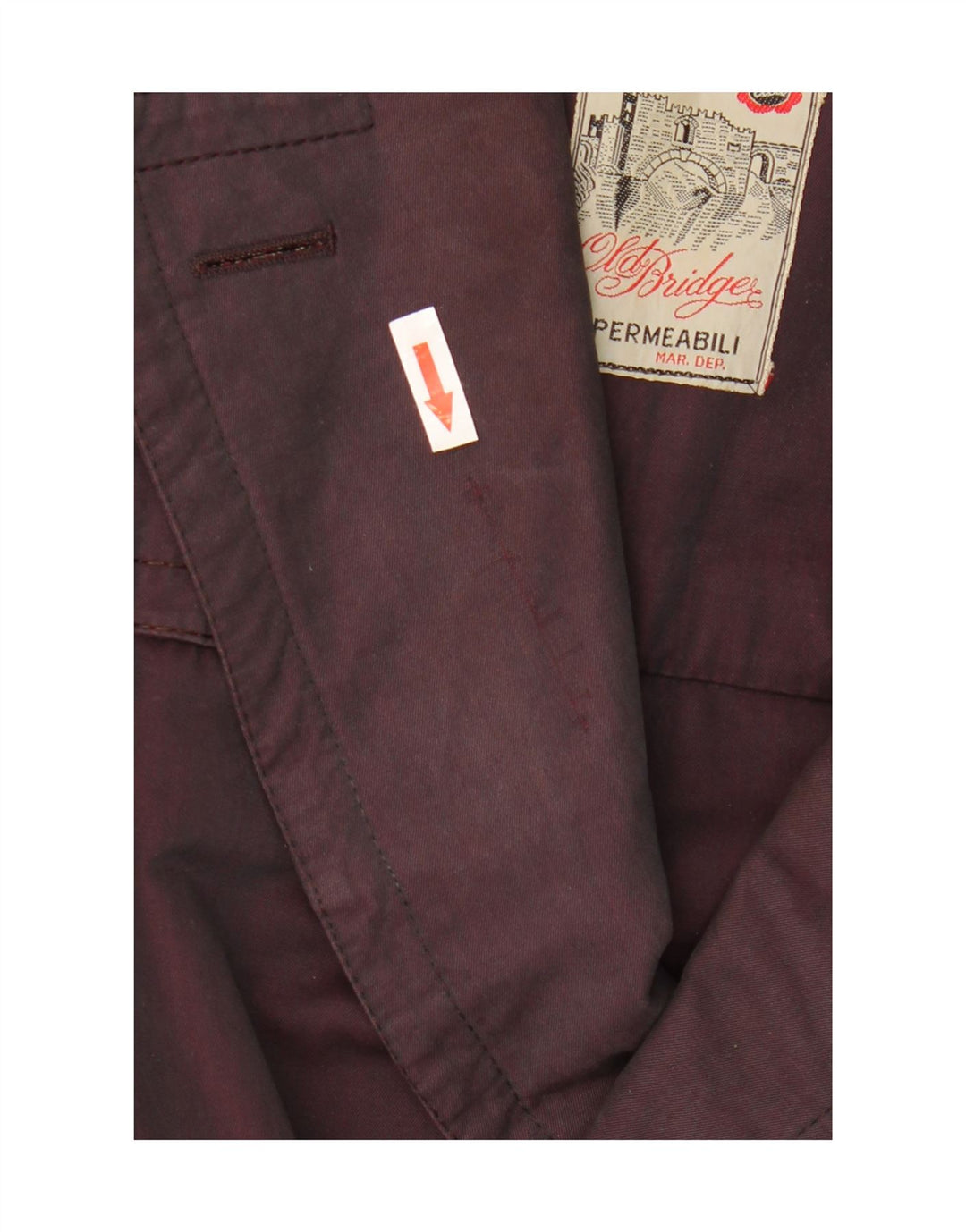 Vintage Trench Coat til mænd UK 40 Large Purple