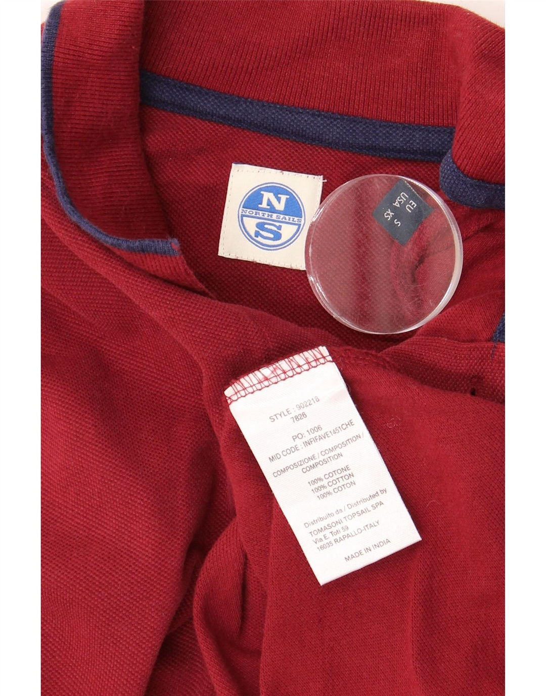 NORTH SAILS Langærmet herre poloshirt Lille rød