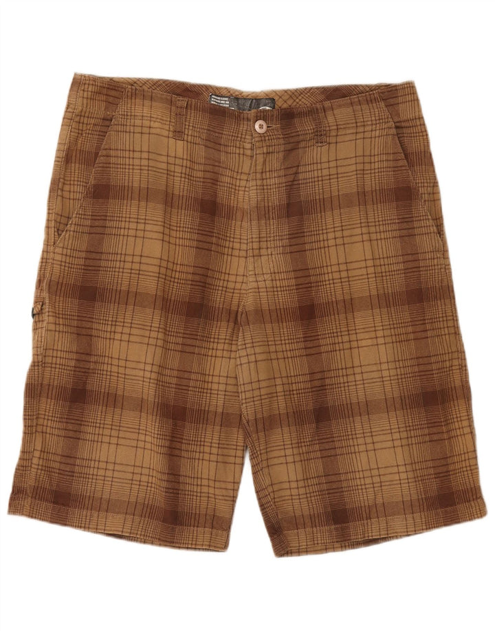 Vans Herre Cargo Shorts W34 Stor brun ternet bomuld