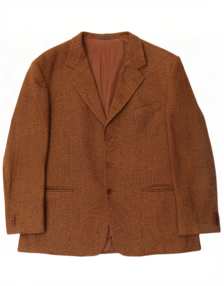 Lebole Herre 3-knaps blazerjakke UK 42 XL Beige sildeben
