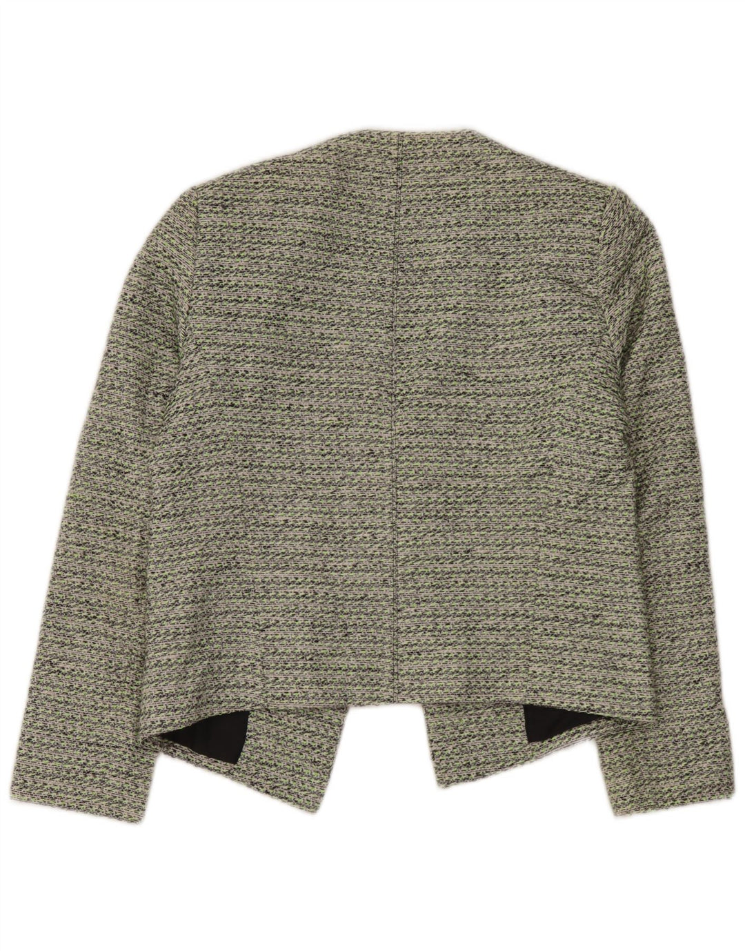 Topshop Womens Open Blazer Jacket UK 12 Medium Green Bomuld