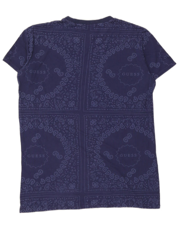 Guess Boys Grafisk T-Shirt Top 15-16 år Blå Paisley