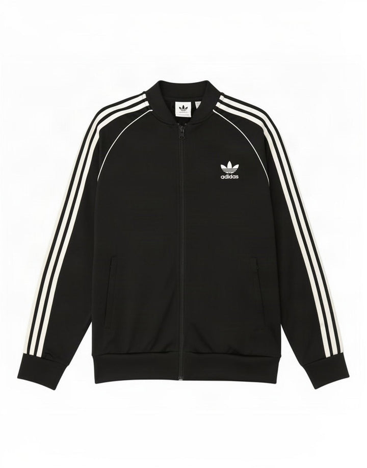 Adidas Drenge Træningsdragt Topjakke 13-14 År Sort Polyester