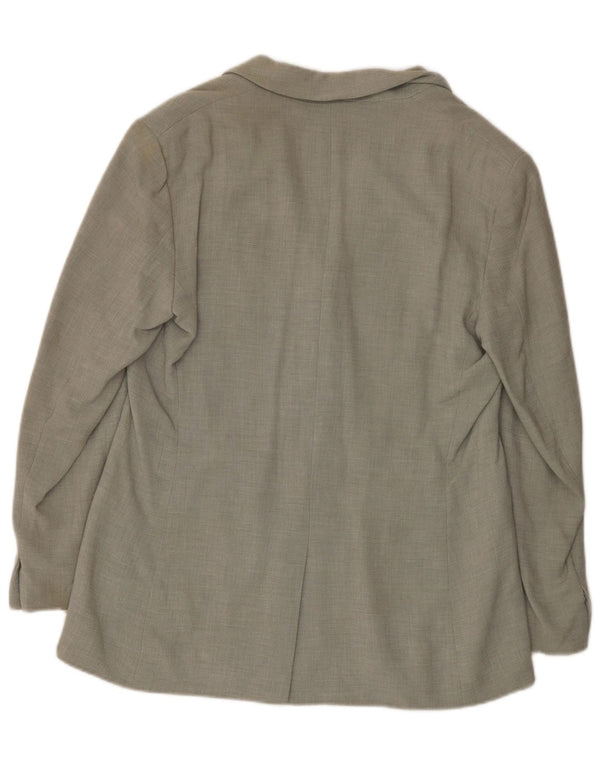 Calvin Klein Dame 3-knaps blazerjakke US 14 XL Grå viskose