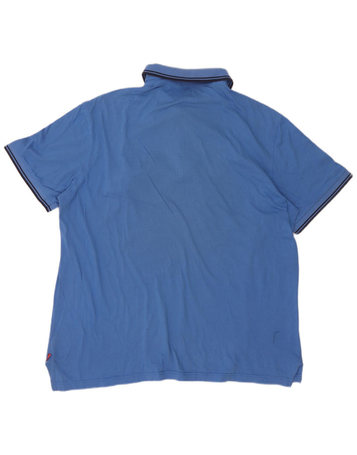 Izod Polo Shirt til mænd XL Blå Bomuld
