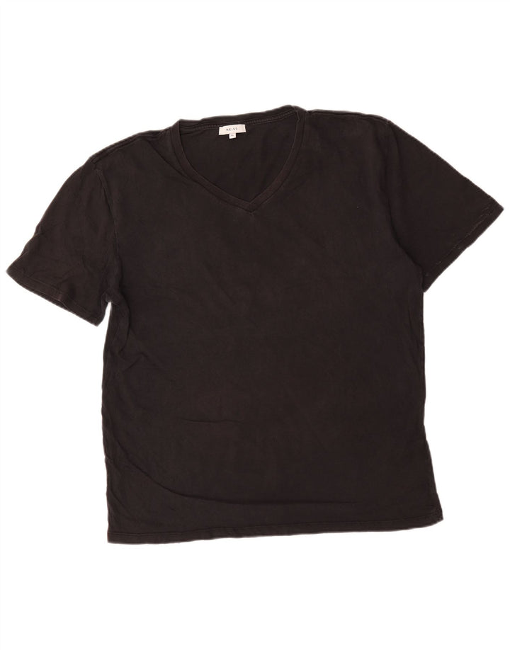 Reiss Herre T-Shirt Top XL Grå Bomuld