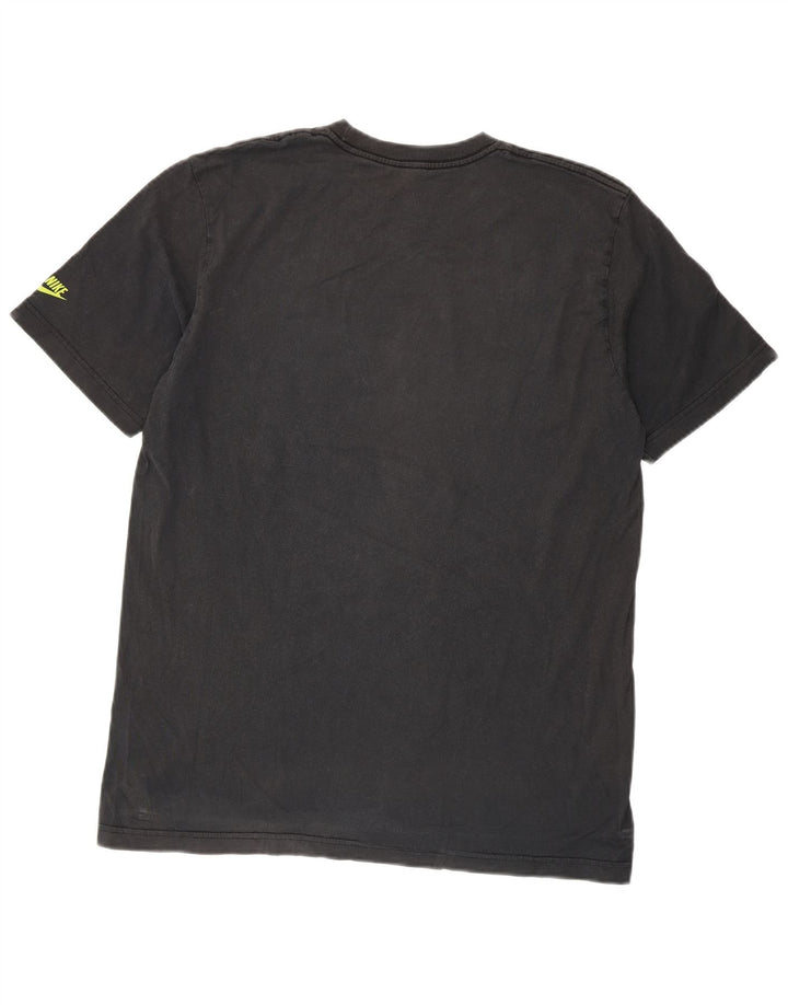 Nike Herre Standard Fit Grafisk T-Shirt Top Stor Sort