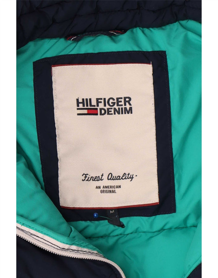 Tommy Hilfiger Herre polstret jakke UK 40 Medium Navy Blue Polyester