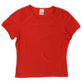 NIKE Womens Dri Fit T-Shirt Top UK 10/12 Medium Red Polyester