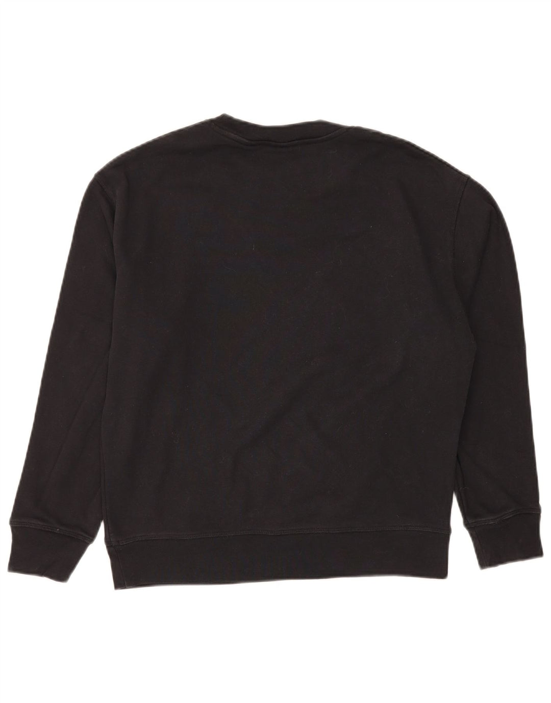 LEVI'S Dame Sweatshirt Jumper UK 14 Medium Sort Bomuld