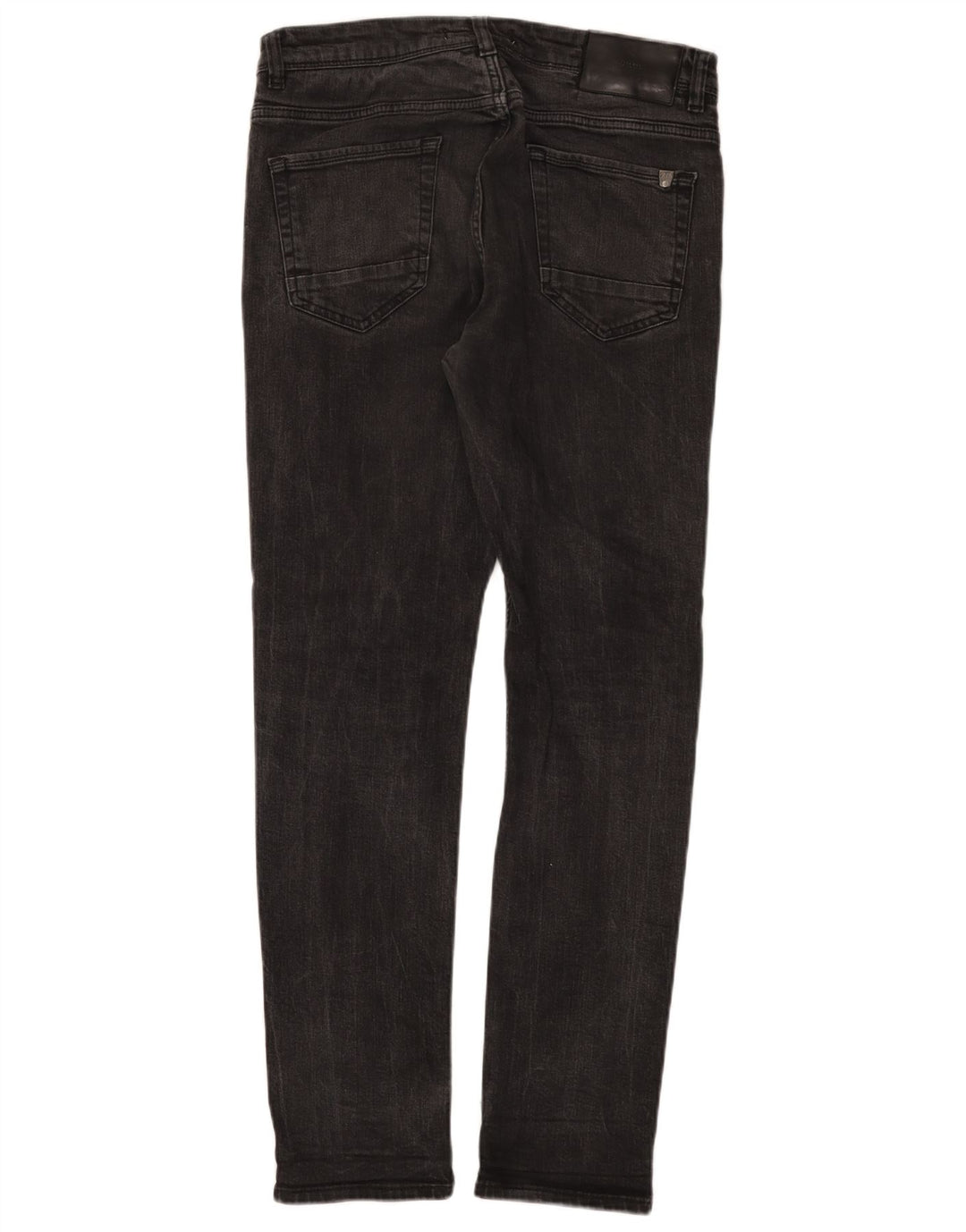Zara Herre Slim Jeans EU 42 Large W32 L31 Sort Bomuld