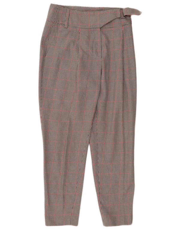 Hugo Boss Dame Højtaljede Casual Bukser UK 10 Small W30 L27 Grå