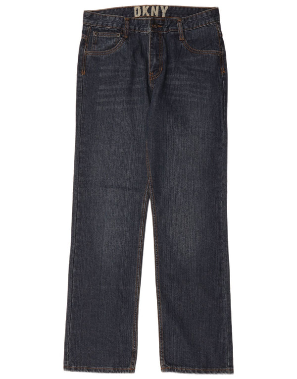 Dkny drenge lige jeans 15-16 år W32 L31 marineblå bomuld