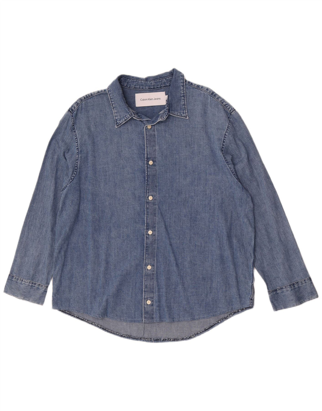 Calvin Klein Jeans Herre Denim Shirt Large Blue