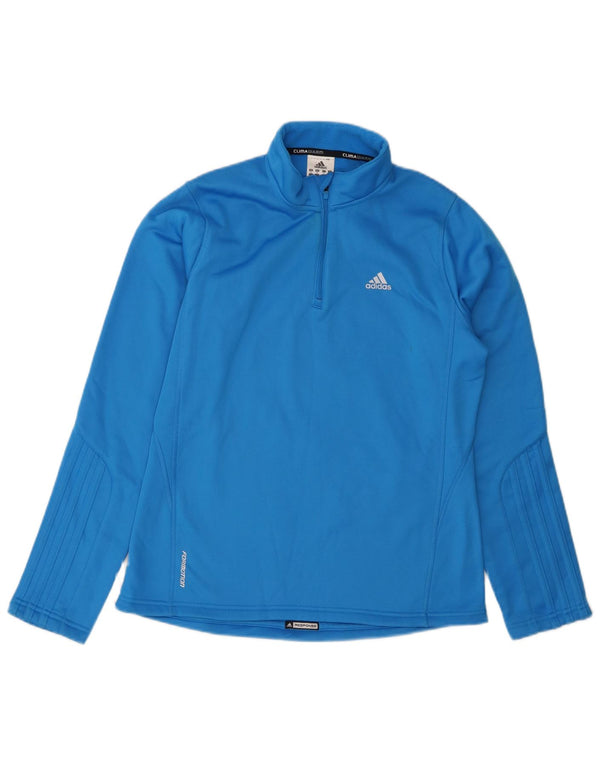 ADIDAS Dame Climawarm Sweatshirt med lynlås DK 14 Medium Blue