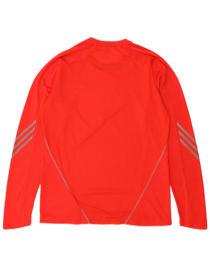ADIDAS Herre Climalite Top Langærmet Medium Rød Polyester