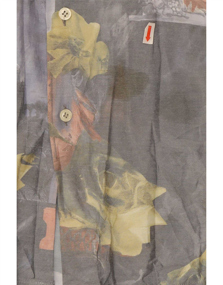 Comint Herreskjorte Medium Grey Floral