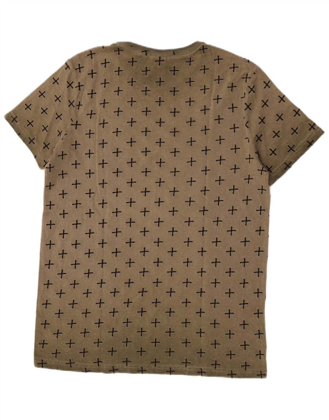 Scorpion Bay Herre abstrakt mønster T-shirt Top Medium Khaki Bomuld