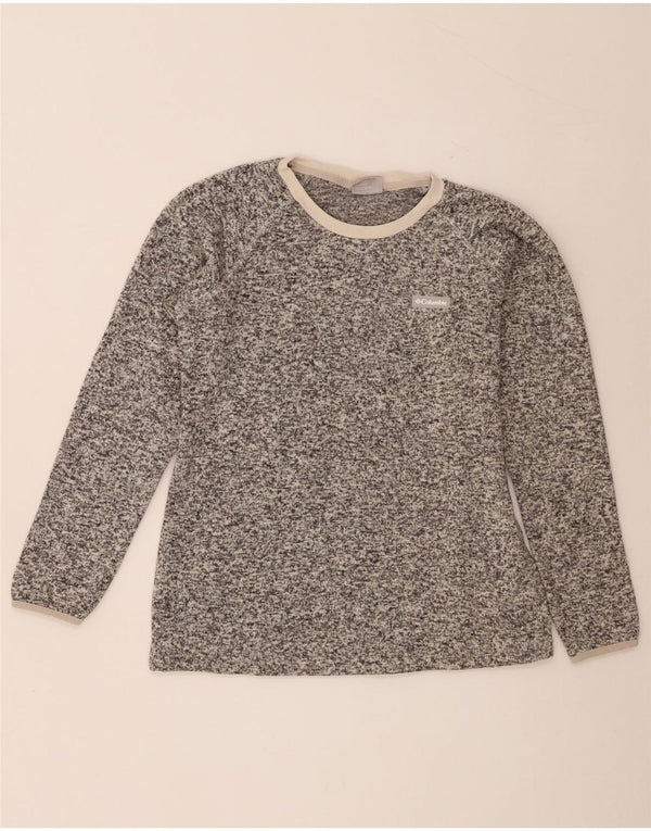 Columbia Dame Top Langærmet UK 16 Large Grå Flecked Polyester