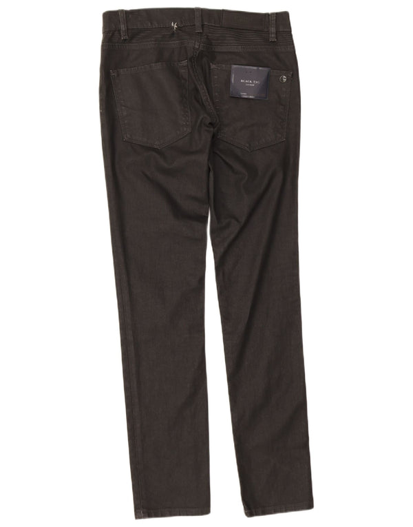 Zara Herre Lavtalje Skinny Jeans EU 31 Medium W31 L31 Sort Bomuld