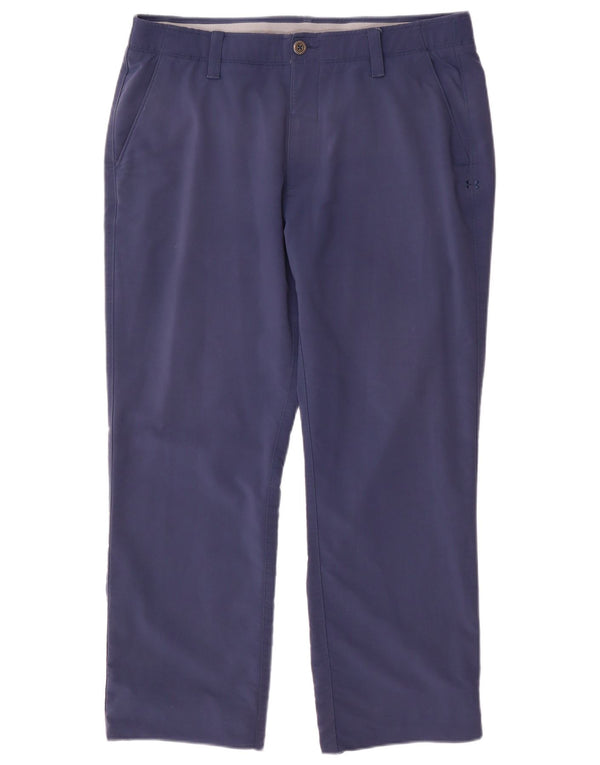 Under Armour Lige Chinobukser til mænd W36 L30 Marineblå nylon
