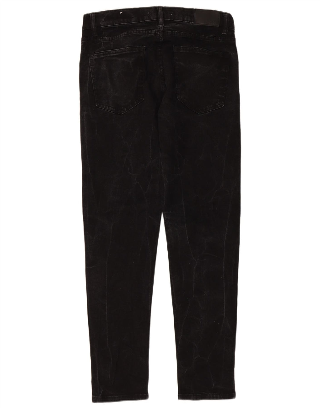 Zara Herre Slim Jeans EU 42 Large W32 L30 Sort Bomuld