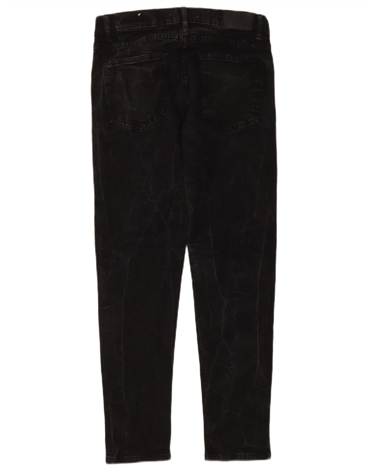 Zara Herre Slim Jeans EU 42 Large W32 L30 Sort Bomuld