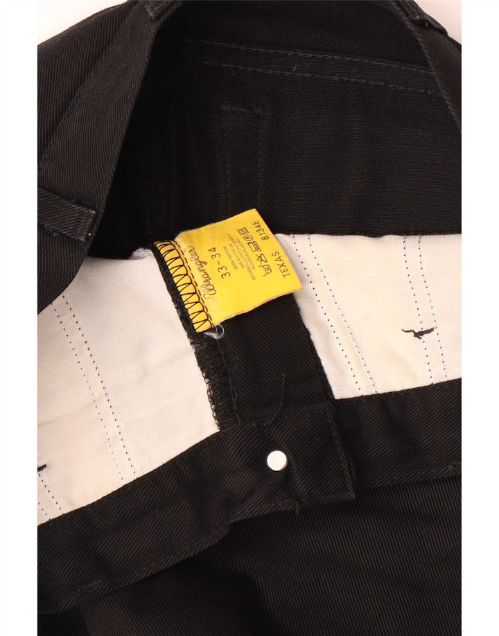 Wrangler Herre Texas Straight Jeans W33 L34 Sort Bomuld