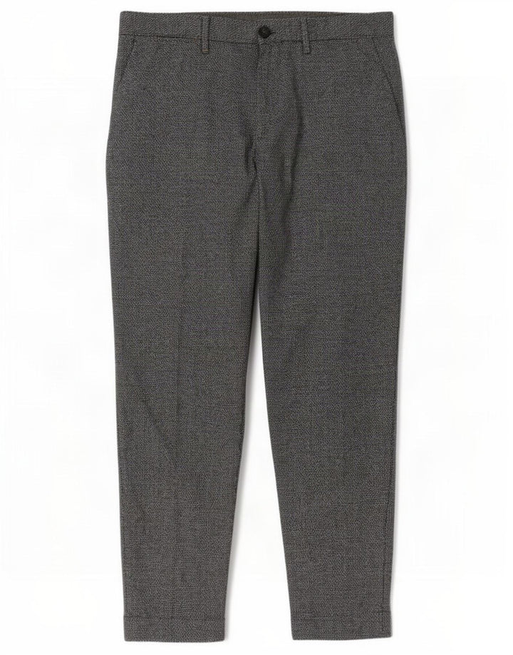 Marks & Spencer Straight Chino-bukser til mænd W34 L26 Grå
