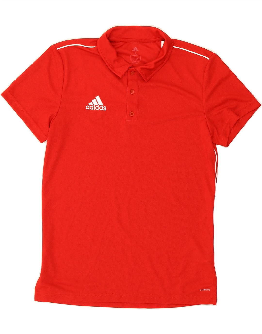 ADIDAS Mens Climalite Polo Shirt Small Red Polyester Vintage Adidas and Second-Hand Adidas from Messina Hembry 