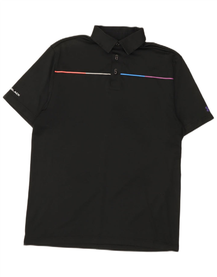 Under Armour Herre Heat Gear Polo Shirt Medium Sort Polyester