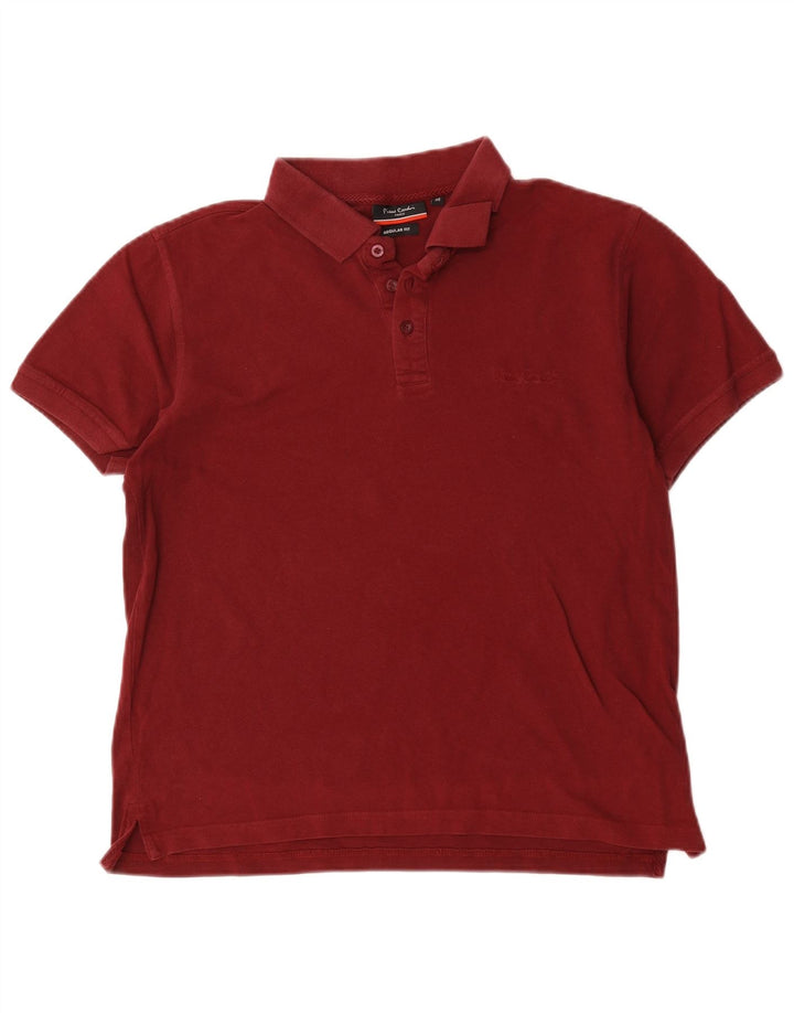 Pierre Cardin Herre Regular Fit Polo Shirt Medium Bourgogne Bomuld