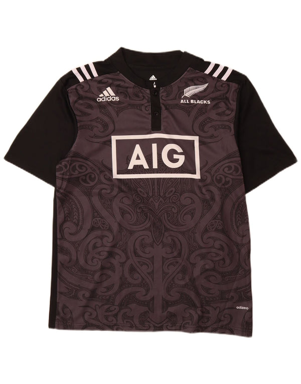 Adidas Herre grafisk T-shirt Top Medium Sort Paisley Polyester