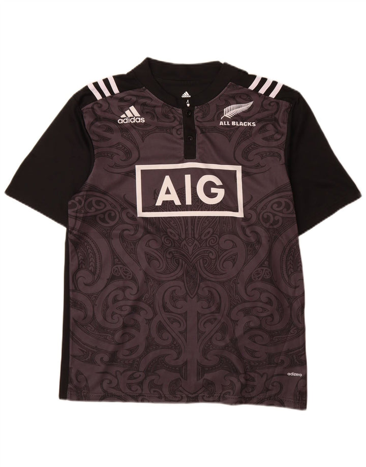Adidas Herre grafisk T-shirt Top Medium Sort Paisley Polyester