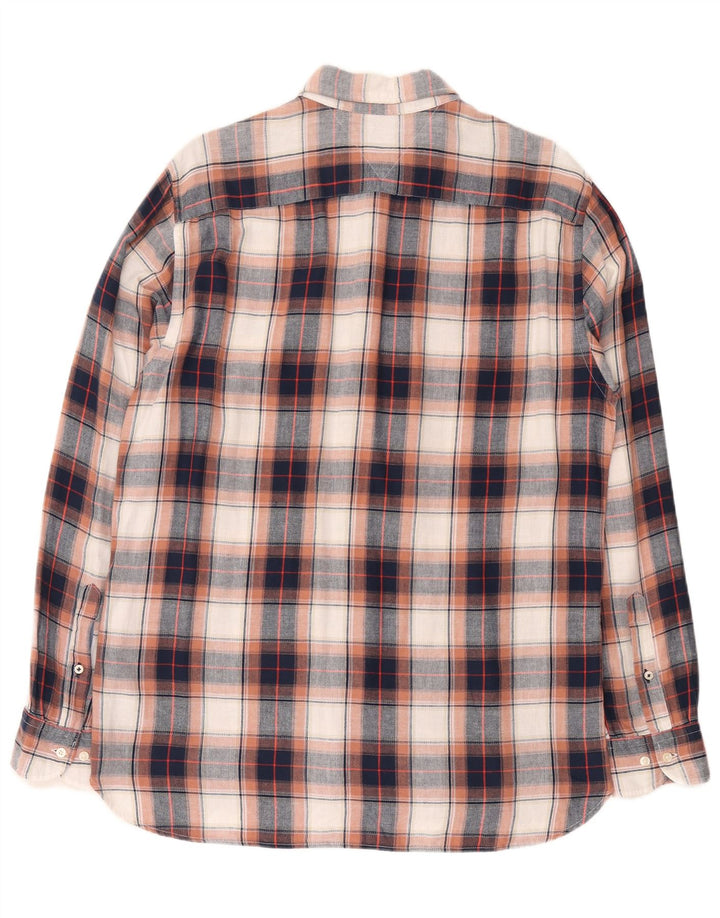 Tommy Hilfiger Herre flannelskjorte Stor flerfarvet ternet bomuld