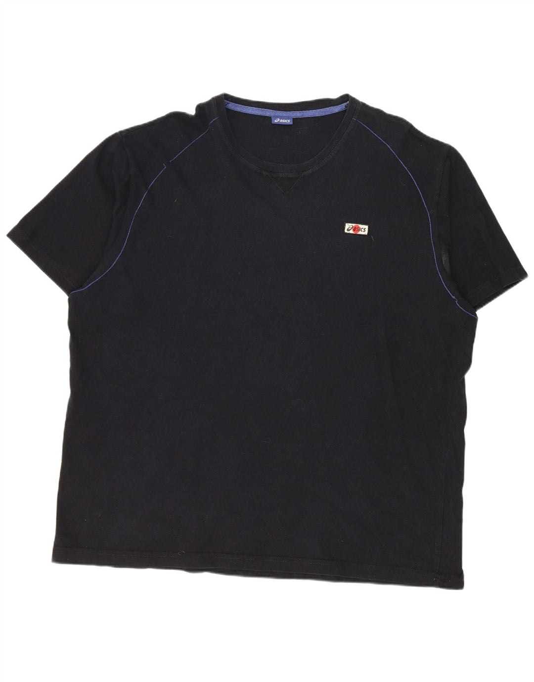 Asics Herre T-Shirt Top 3XL Sort Bomuld