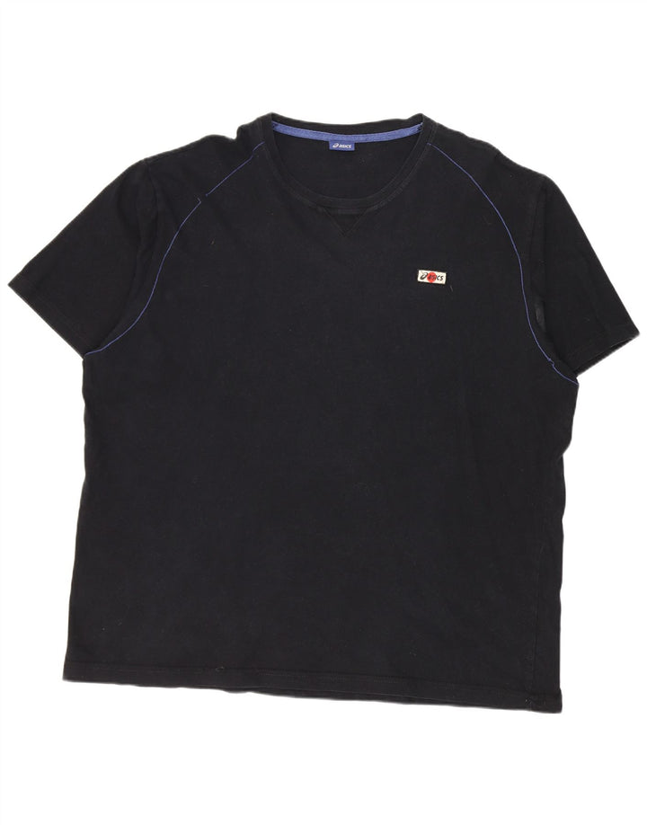 Asics Herre T-Shirt Top 3XL Sort Bomuld