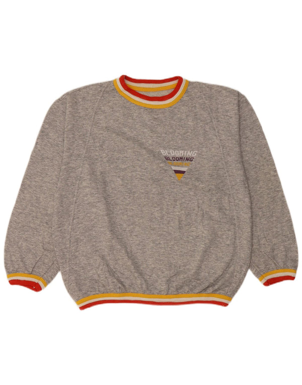 Blooming Womens Sweatshirt Jumper UK 14 Medium Grey