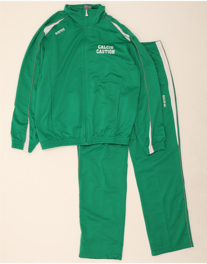 Errea Herre grafisk hel træningsdragt Large Green Colourblock Polyester