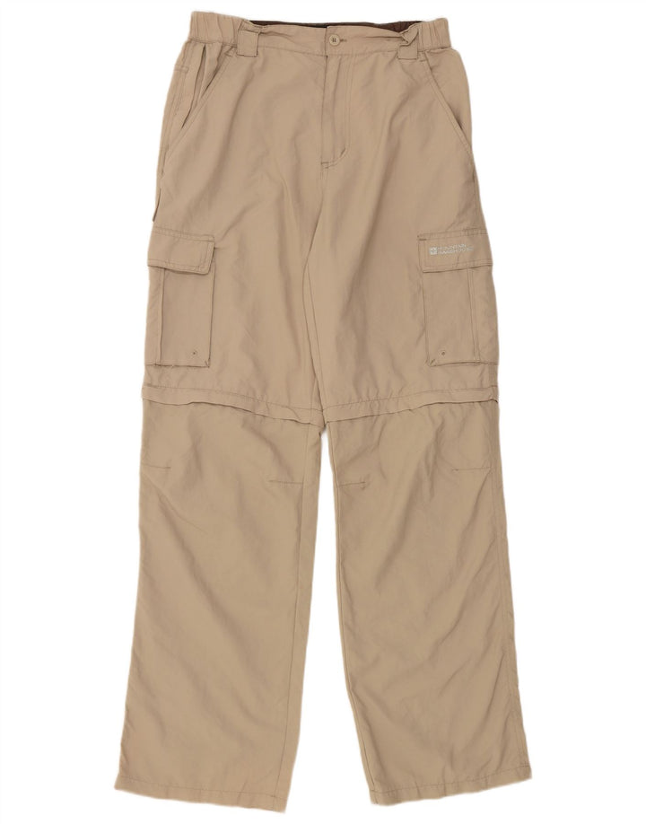 Mountain Warehouse Dame Straight Cargo Bukser W30 L31 Beige Nylon