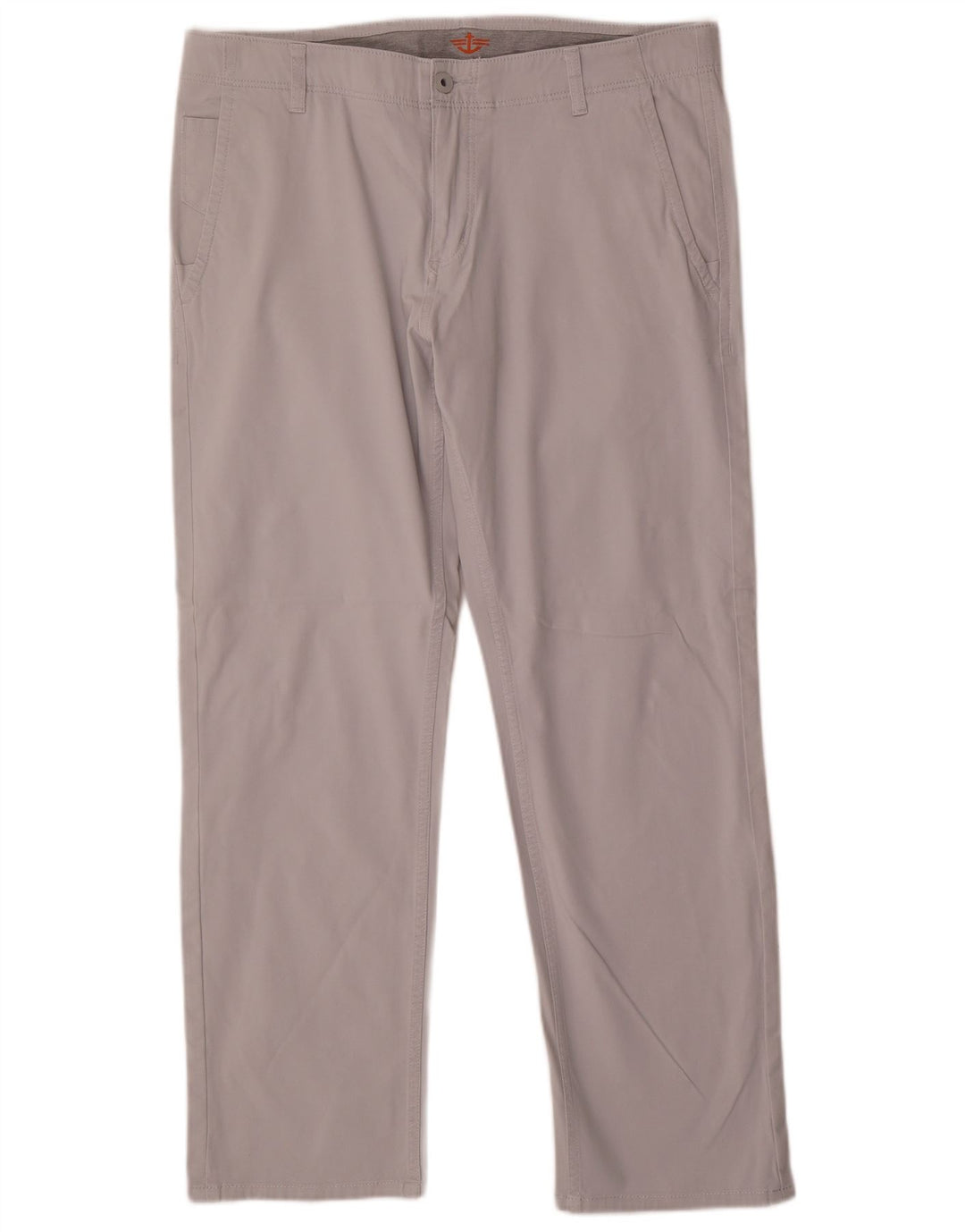 Dockers Straight Chino-bukser til mænd W36 L31 Grå bomuld