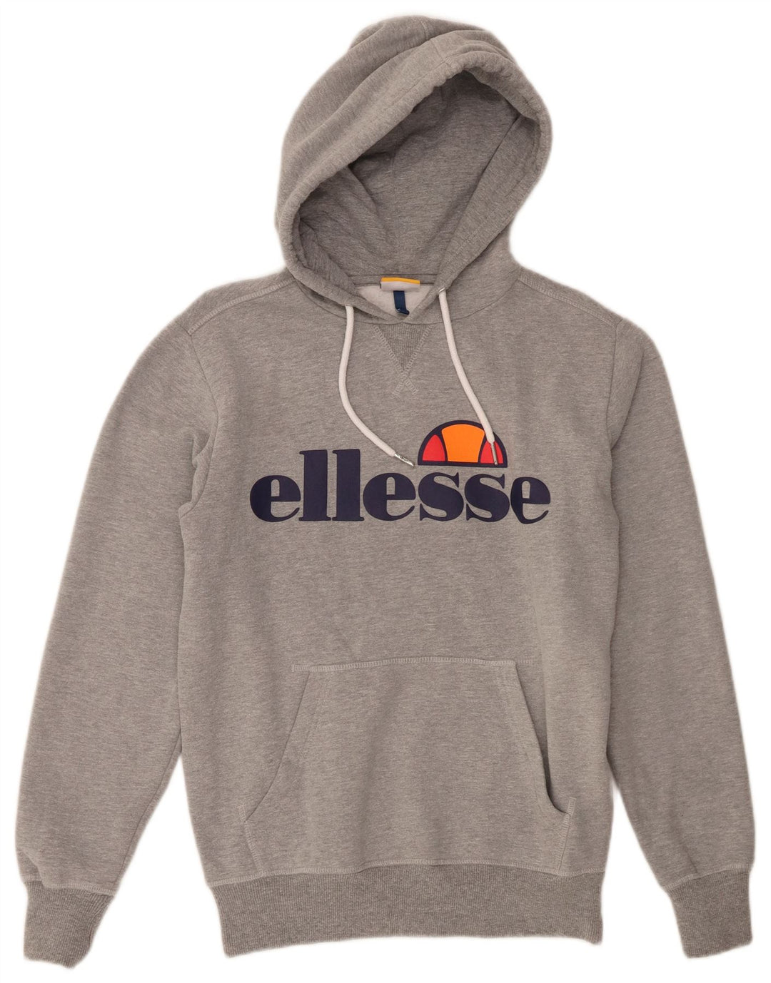 Ellesse Herre Grafisk Hoodie Jumper Lille Grå Bomuld