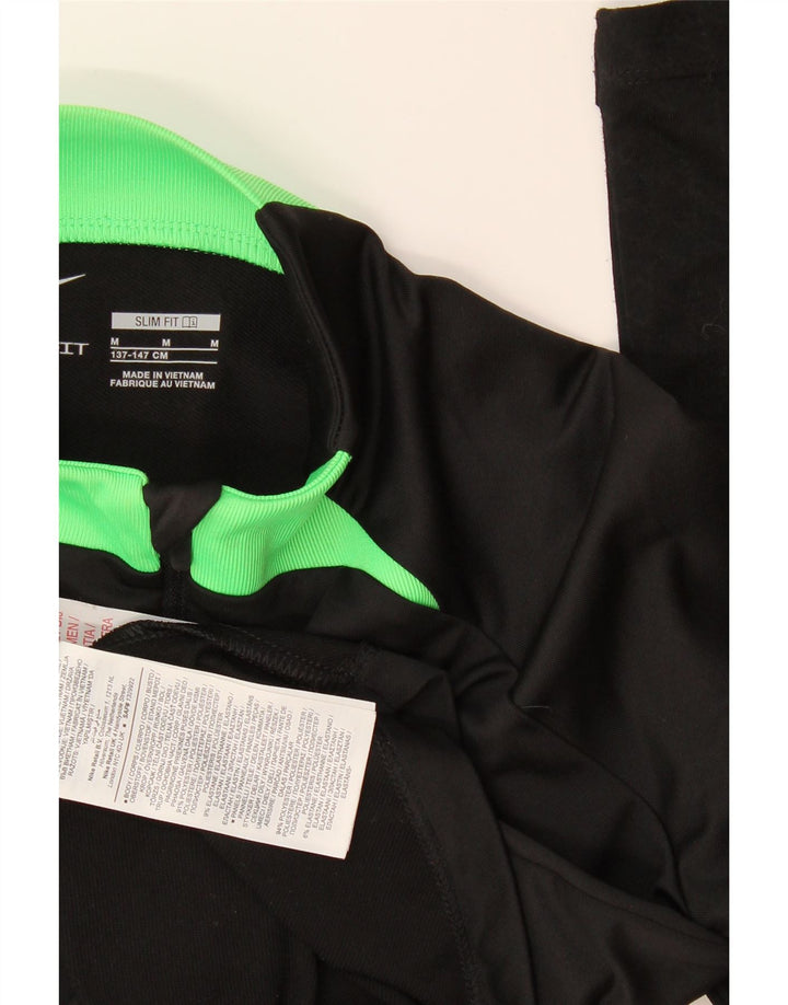 Nike Boys Zip Neck Pullover Træningsdragt Top 10-11 år Medium Sort