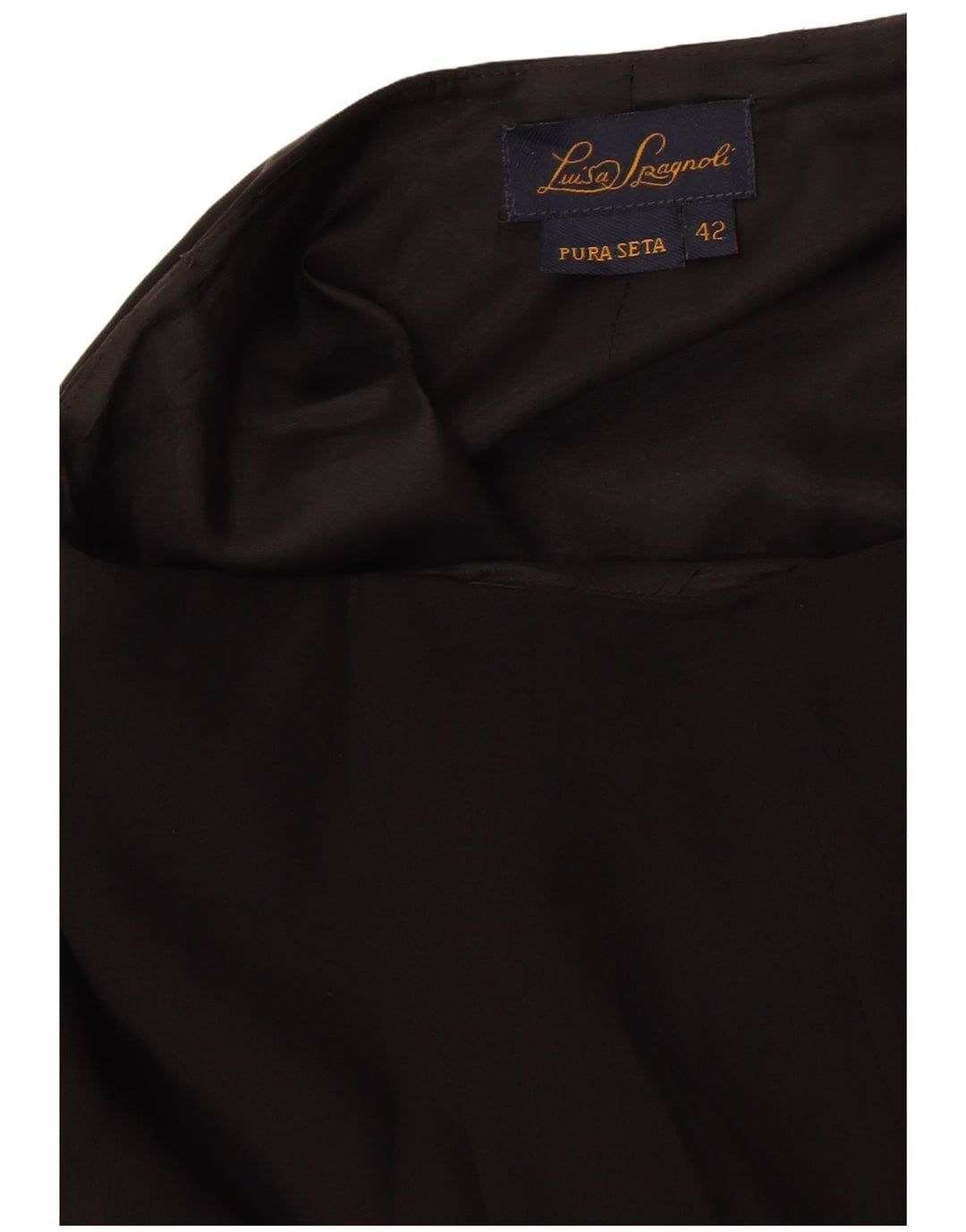Luisa Spagnoli Trompetnederdel til kvinder IT 42 Medium W28 Sort Silke