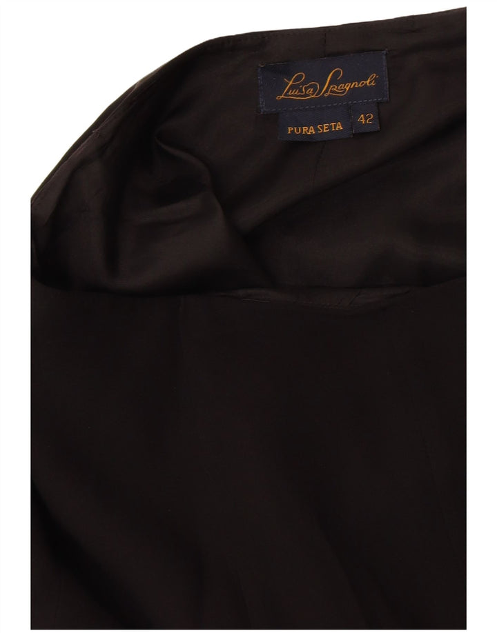 Luisa Spagnoli Trompetnederdel til kvinder IT 42 Medium W28 Sort Silke