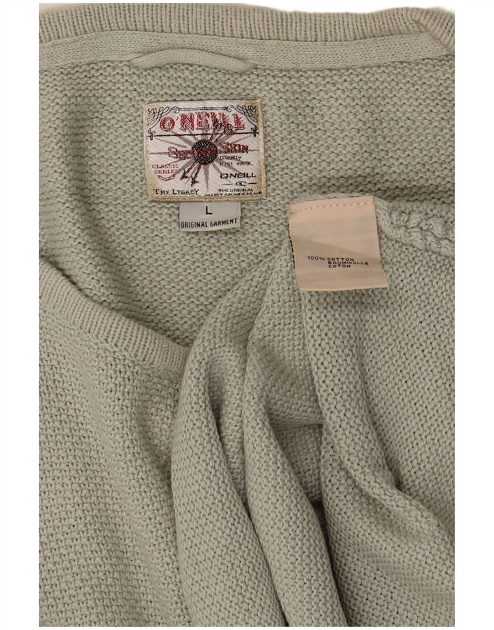 O'Neill Herre Boat Neck Jumper Sweater Stor Khaki Bomuld