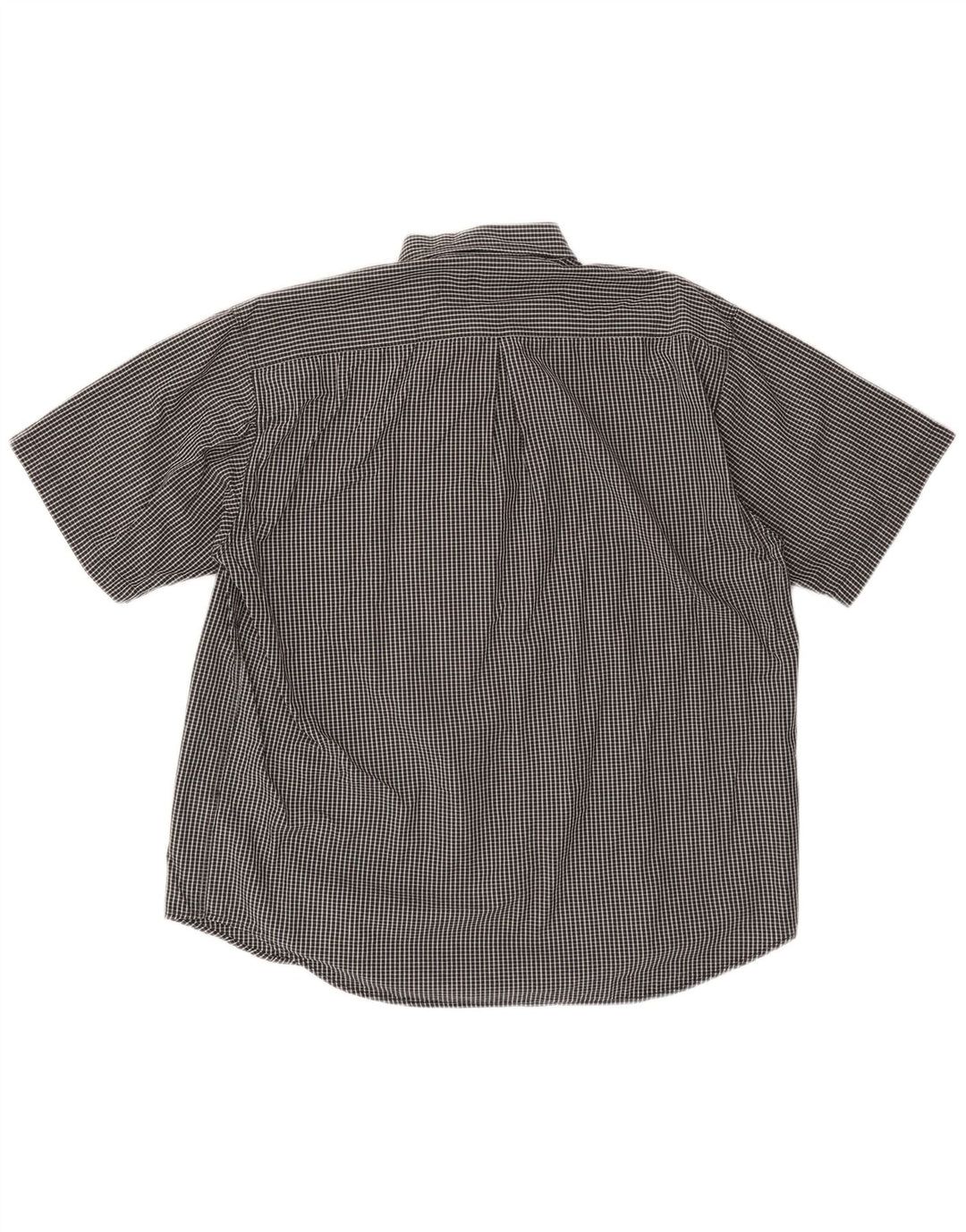 FILA kortærmet herreskjorte XL sort ternet bomuld